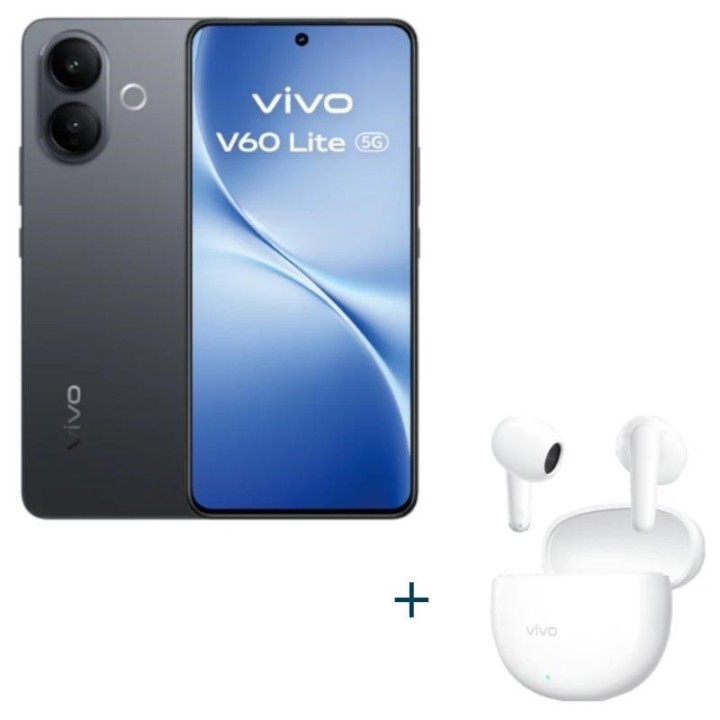 vivo v60 lite 5g 6.77" 12gb 512gb black+auricular
