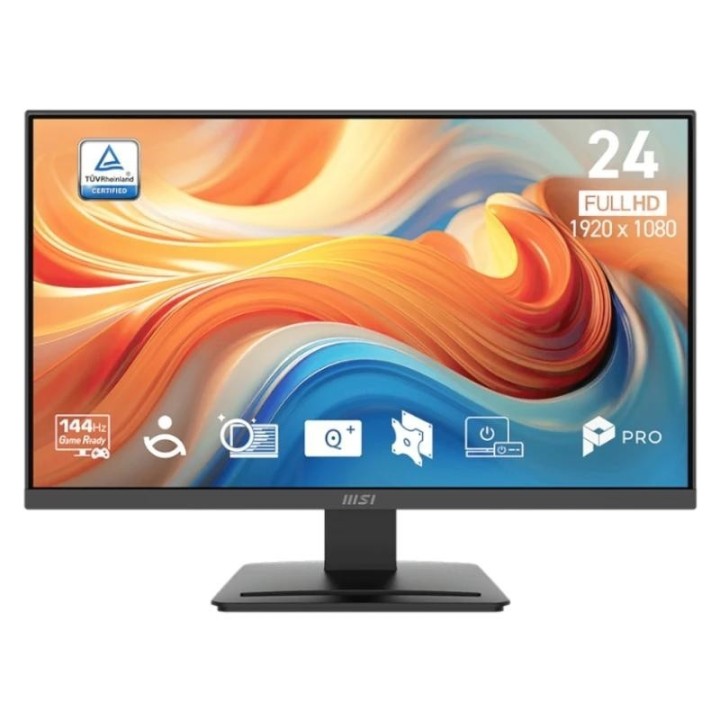 msi pro mp241 e14v monitor 23.8" 144hz hdmi dp