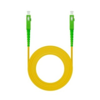 nanocable cable de fibra optica nanocable sc   apc a sc   apc monomodo simplex lszh   amarillo   3 m