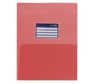 dossier c/tarjetero a4 classic rojo 27646