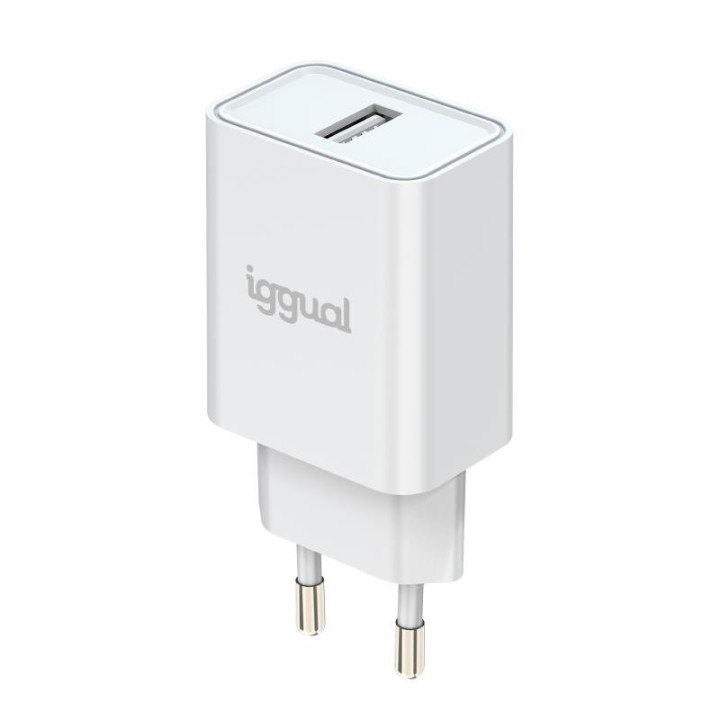 iggual cargador de pared 1xusb 5v/2.4a  12w