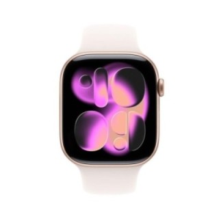 apple smartwatch apple watch s11 gps + cellular 46mm rose gold aluminium case light blush sport ban