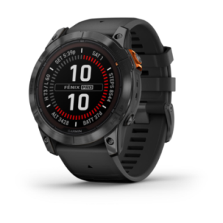 smartwatch garmin fenix 7x pro solar gris correa negra