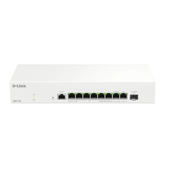 d link dbr 700 router 7x2.5g 1x2.5 wan 1x2.5 sfp