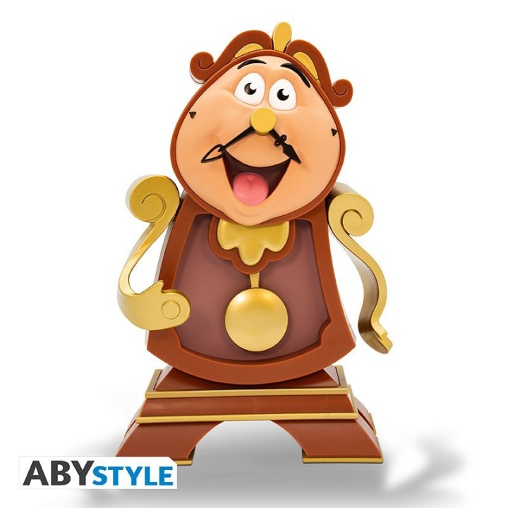 abystyle figura hucha abystyle disney la bella y la bestia cogsworth