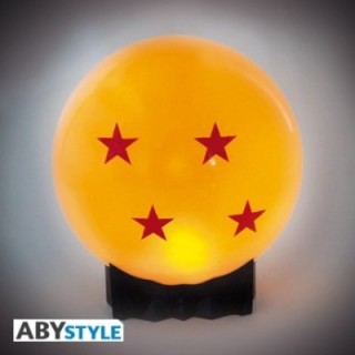abystyle lampara abystyle portatil led dragon ball bola de 4 estrellas