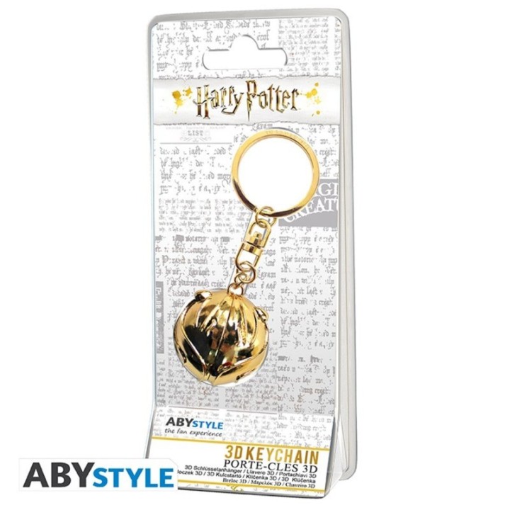 abystyle llavero 3d abystyle harry potter snitch dorada