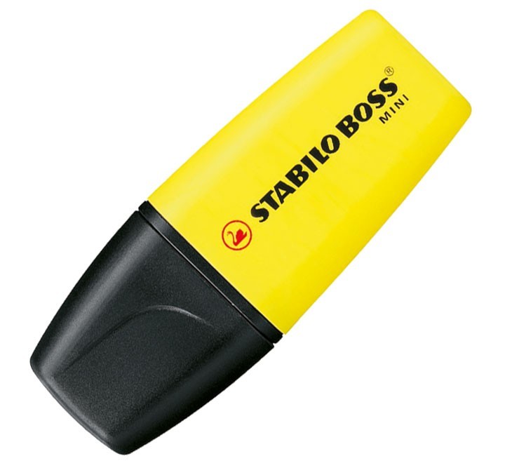 marcador fluor. stabilo boss mini amari