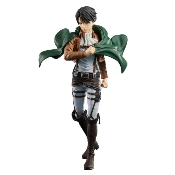 banpresto figura banpresto shingeki no kyojin ataque a los titanes grandista levi 27cm