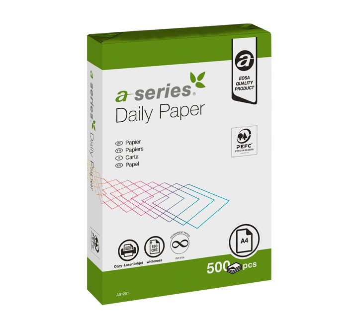caja 5 paq. papel 500h a series daily a4