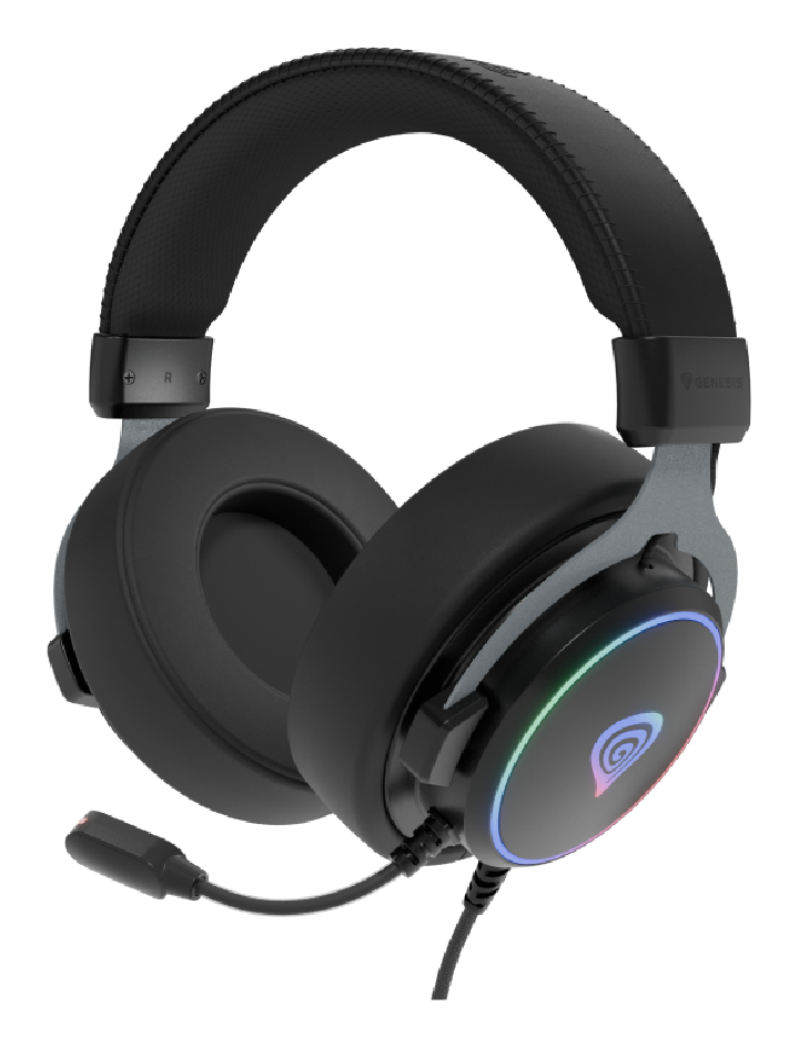 auriculares gaming genesis 7.1 usb neon 764 rgb negro