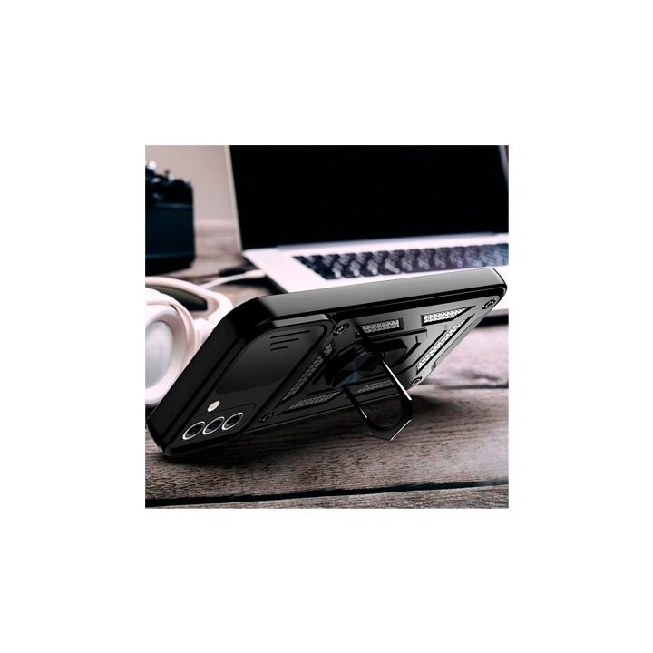 funda cool iphone 16 pro hard ring negro anillo sujecion iman refuerzo extra