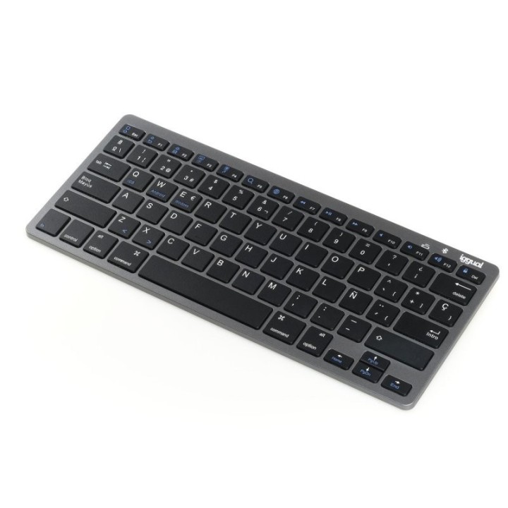 iggual teclado bluetooth slim tkl bt negro 2 canal