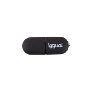 iggual l?piz usb 2.0 16gb pen16 negro con tapa