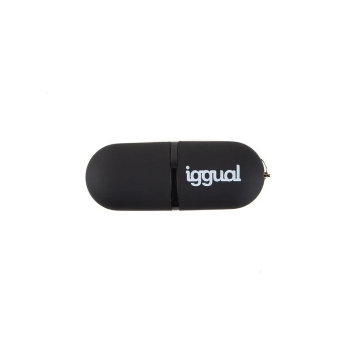 iggual l?piz usb 2.0 16gb pen16 negro con tapa