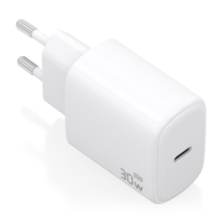 cargador aisens gan 30w 1xusb c pd3.0 blanco
