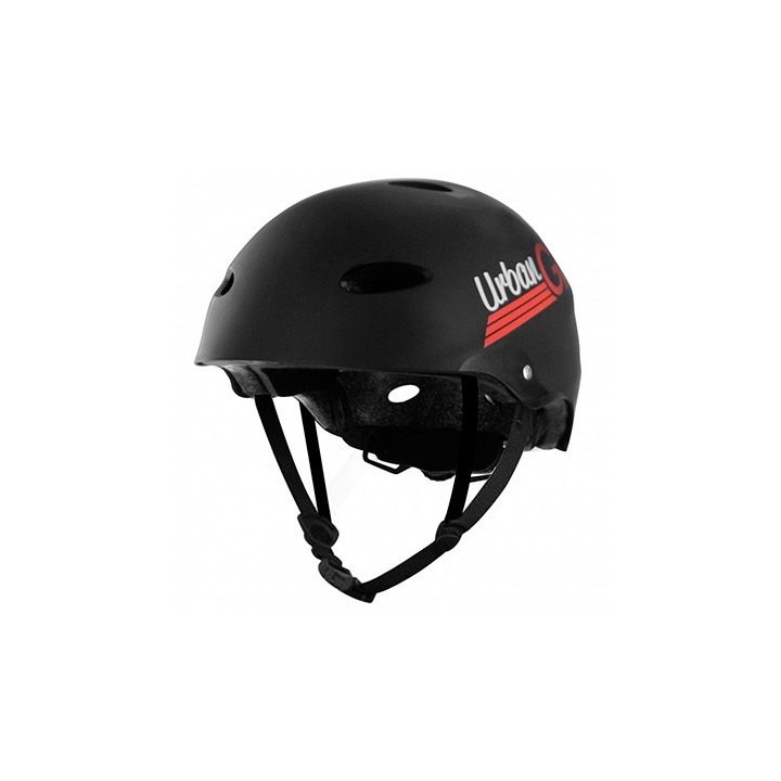 casco urban glide m adulto negro correa ajustable carcasa abs rejillas ventilacion