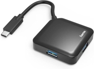 hub 4 puertos hama usb 3.1 tipo c negro