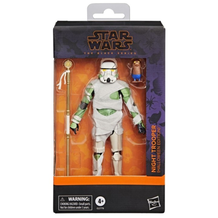 hasbro figura hasbro star wars the black series night trooper  halloween edition
