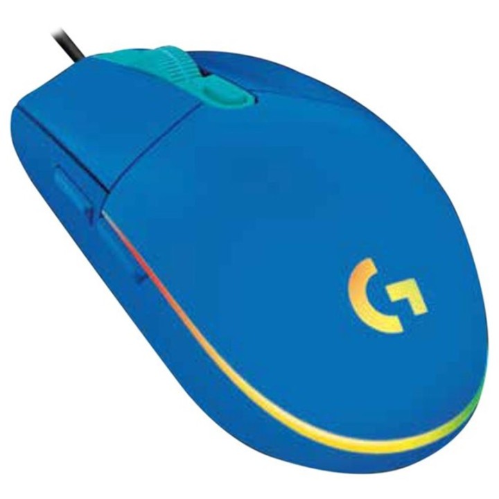 logitech mouse raton logitech g102 lightsync azul gaming 8.000 dpi 6 botones