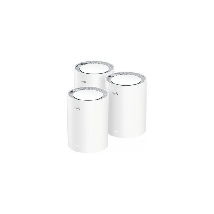 wireless lan repetidor cudy m3000 extensor  mesh 3pack blanco dualband chipset mt7981ba mt7976cn