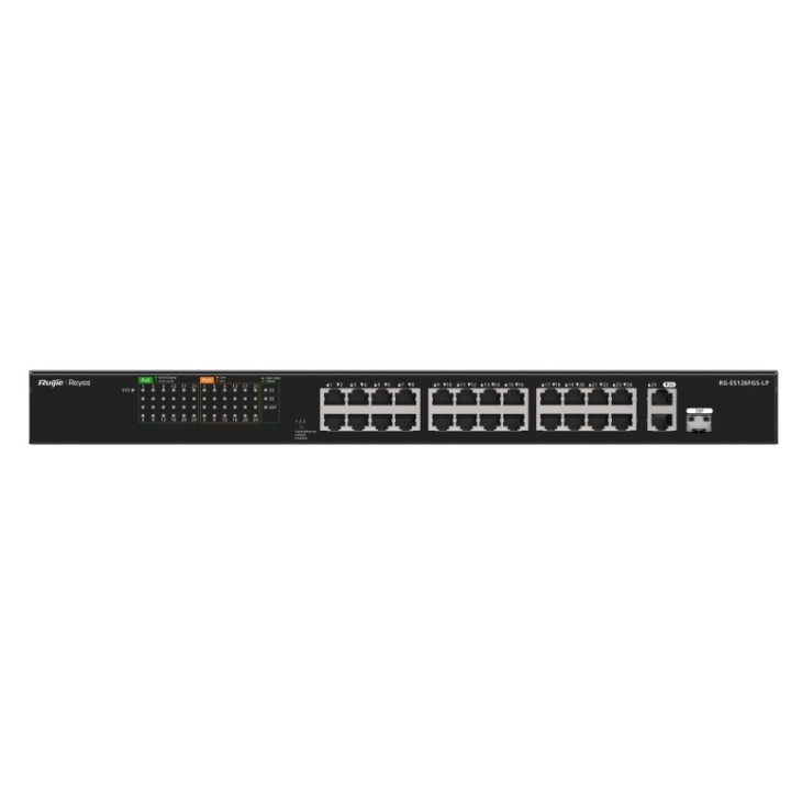 switch ruijie unmanaged 24 rj45 poe 1 sfp combo