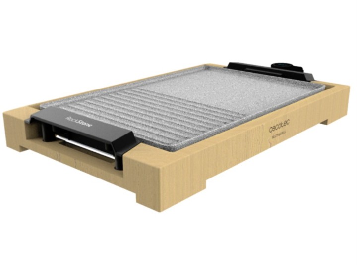 plancha de asar cecotec tasty&grill 2000 bamboo mixstone