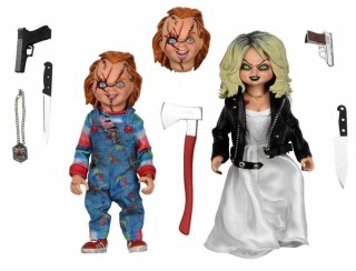 neca pack 2 figuras bride of chucky chucky & tiffany 20 cm