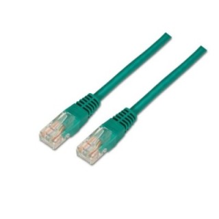 cable red aisens latiguillo rj45 cat.5e utp awg24 verde 0.5m