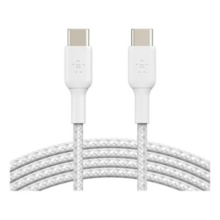 belkin cable usb tipo c belkin 1m    macho   macho    blanco trenzado 2 unidades