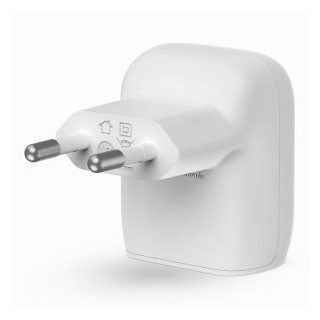 belkin cargador de pared belkin wca006vf1mwh   b6 20w 1x usb tipo c blanco + cable usb tipo c 1m