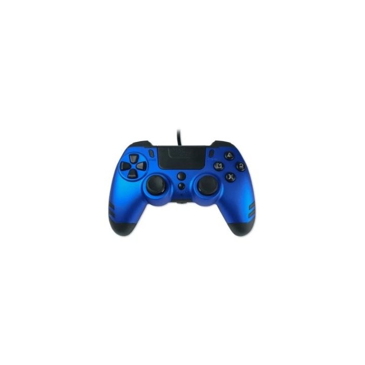gamepad wired lexip ps4 pc steelplay sapphire blue 4 back paddles cable 3m usb a audio jack