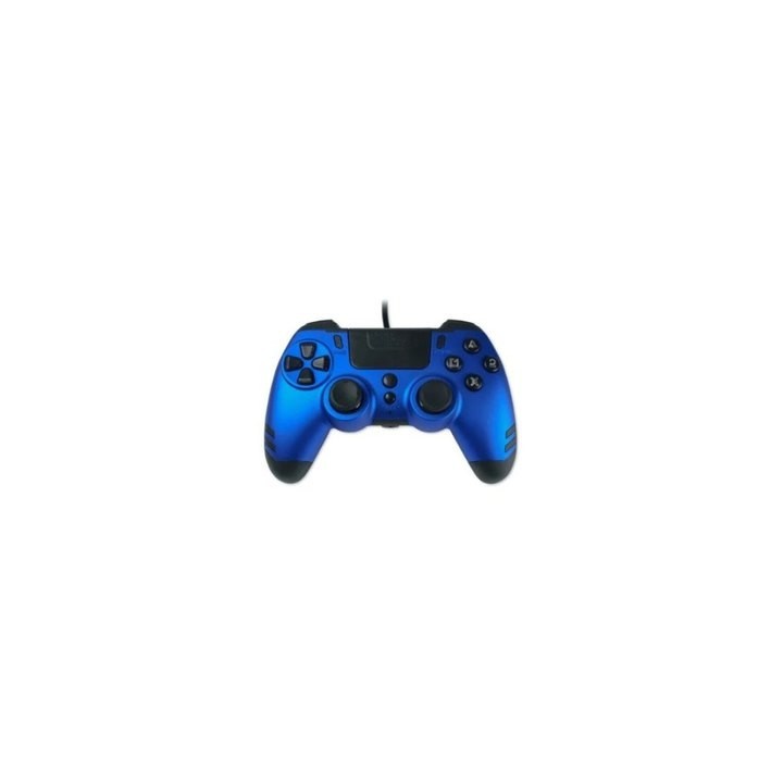 gamepad wired lexip ps4 pc steelplay sapphire blue 4 back paddles cable 3m usb a audio jack