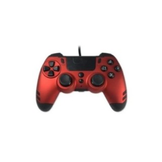 gamepad wireless lexip ps4 pc steelplay ruby red 4 back paddles 600mah dongle dual vibration system