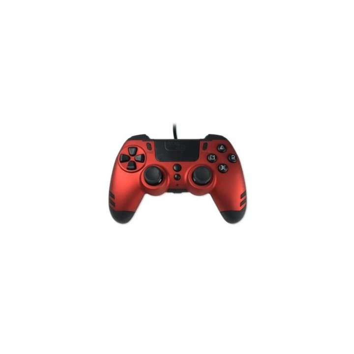 gamepad wireless lexip ps4 pc steelplay ruby red 4 back paddles 600mah dongle dual vibration system