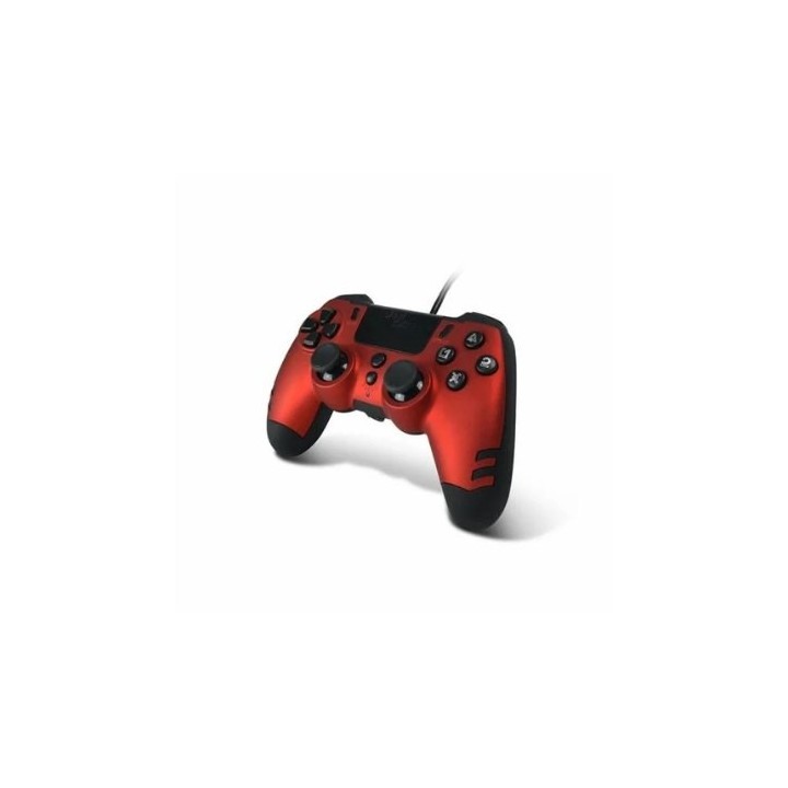 gamepad wireless lexip ps4 pc steelplay ruby red 4 back paddles 600mah dongle dual vibration system