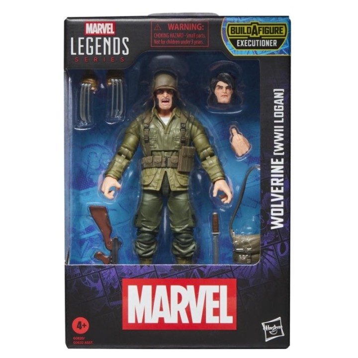 hasbro figura hasbro marvel legends series wolverine  wwii logan