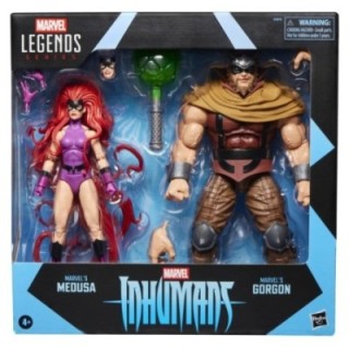 hasbro pack 2 figuras hasbro marvel legends series inhumans marvels medusa & marvels gorgon