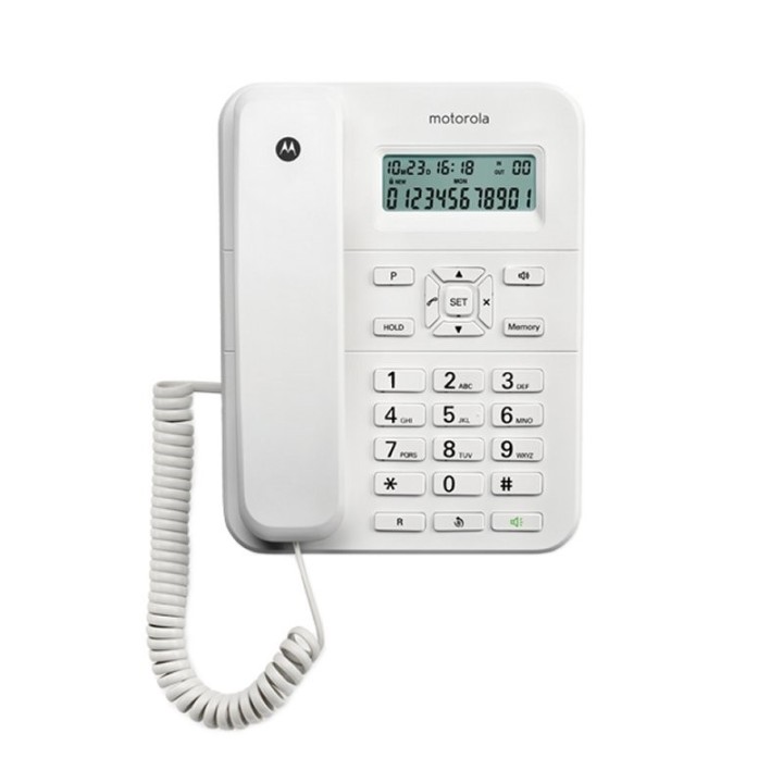 motorola ct202 telefono ml id lcd blanco