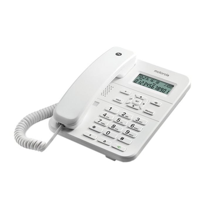 motorola ct202 telefono ml id lcd blanco