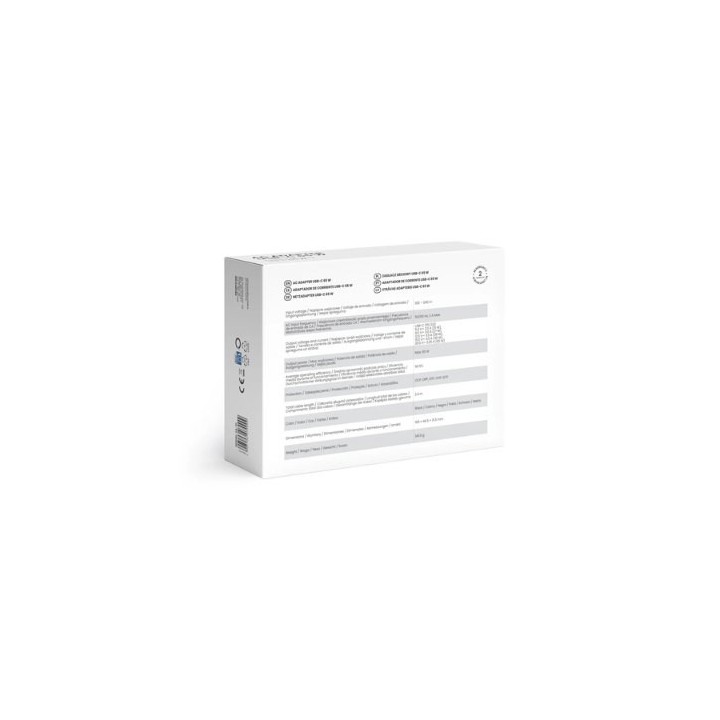 adaptador corriente savio usb c 65w za 01 negro power delivery 3.0 65w universal cable 2.4m