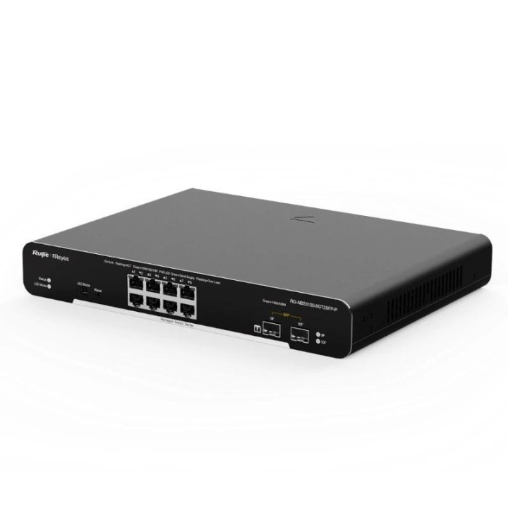 reyee switch l2 8xgb poe+ 2xsfp slots rack