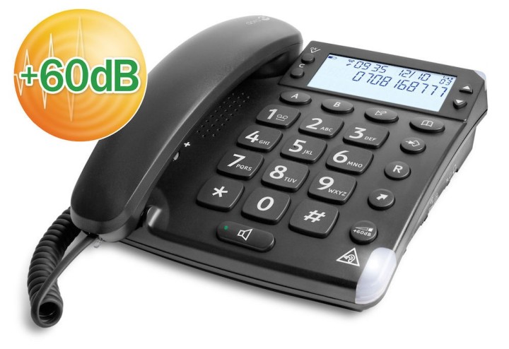 doro telefono fijo doro magna black   negro