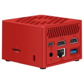 mini pc leotec intel n100 8gb 128gb m.2 win11 pro pre instal rojo