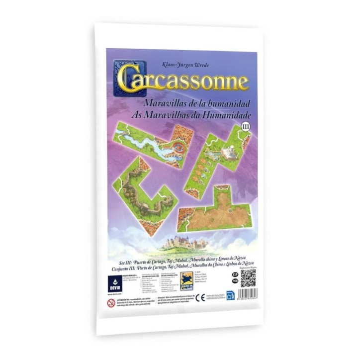 devir expansiÃ³n carcassonne  maravillas de la humanidad 3