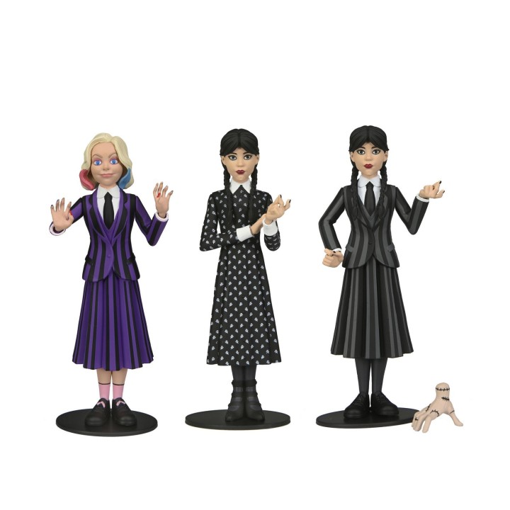 neca surtido figuras neca wednesday addams toony terrors