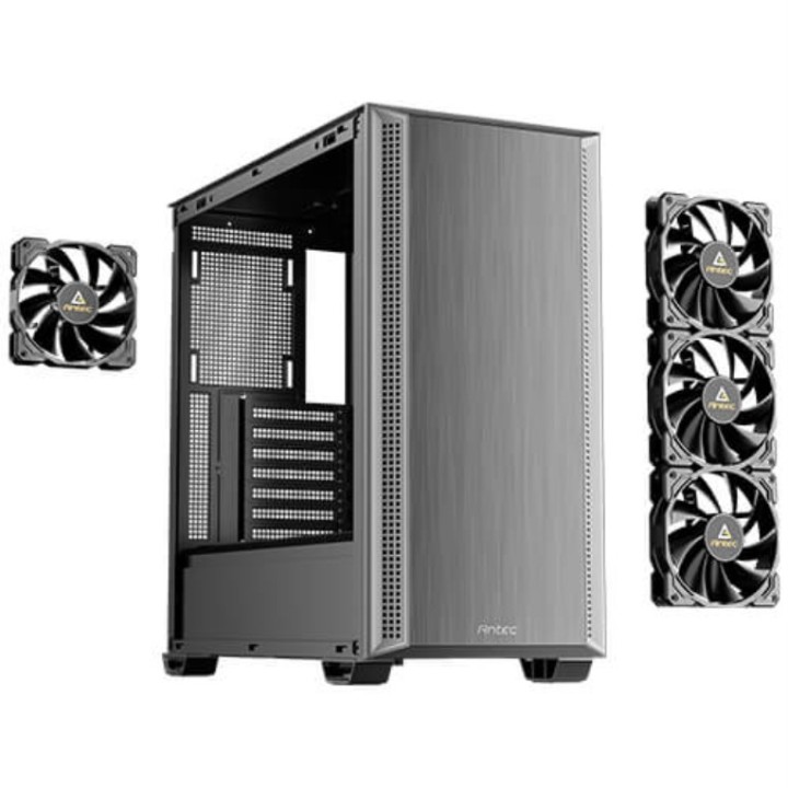 caja antec p7s mid tower atx 4xvent 120mm pwm negra