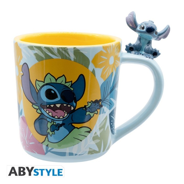 abystyle taza 3d abystyle disney stitch hawaiano