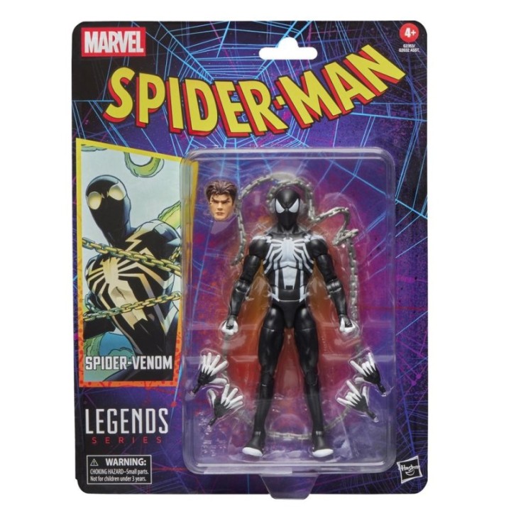 hasbro figura hasbro marvel legends series spider   man spider   venom
