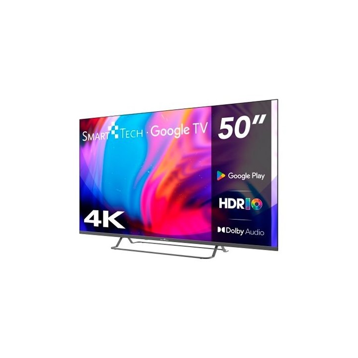 televisiãn led smart tech uhd 50  50ug02v google tv google tv 4k dolbi audio chromecast
